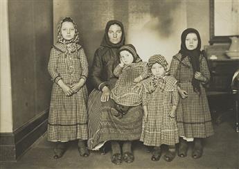 VARIOUS PHOTOGRAPHERS A vast photographic archive of circa 142 photographs documenting activity at Ellis Island by Augustus F. Sherman